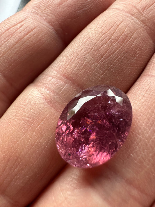 Eb001397, Tourmaline, 9.62 cts, 16.3x 13.3x 7.5 mm, Oval