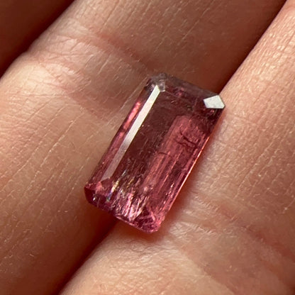 Pink Tourmaline Rectangular Loose Stone, 4.16 ct, 14.0x7.5 mm – view 1 of 3