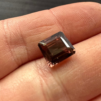 Purple Tourmaline Rectangular Loose Stone, 5.19 ct, 10.2x9.2 mm – view 1 of 3