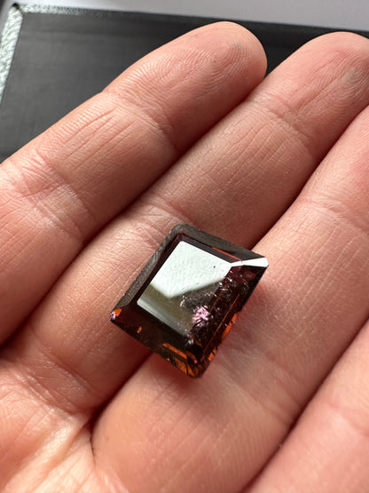 Purple Tourmaline Rectangular Loose Stone, 15.95 ct, 16.4x14 mm – view 1 of 3