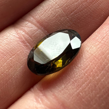 Green Tourmaline Oval Loose Stone, 5.72 ct, 14x10 mm – view 2 of 3