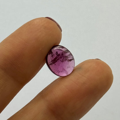 Pink Tourmaline Oval Cabochon, 3.22 ct, 11x9 mm – view 1 of 2