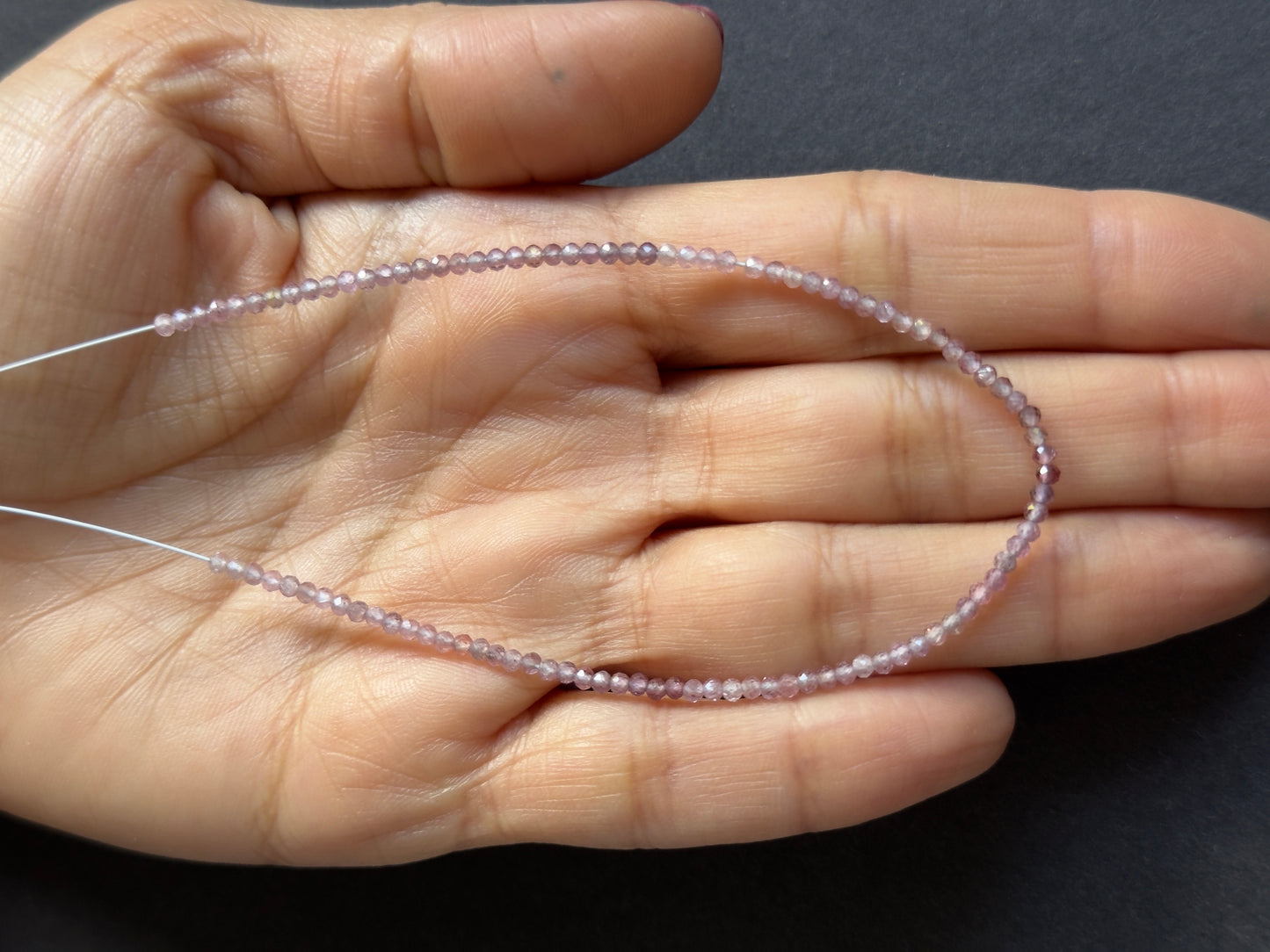 Pink Spinel Faceted Beads, 18 cm – view 1 of 3