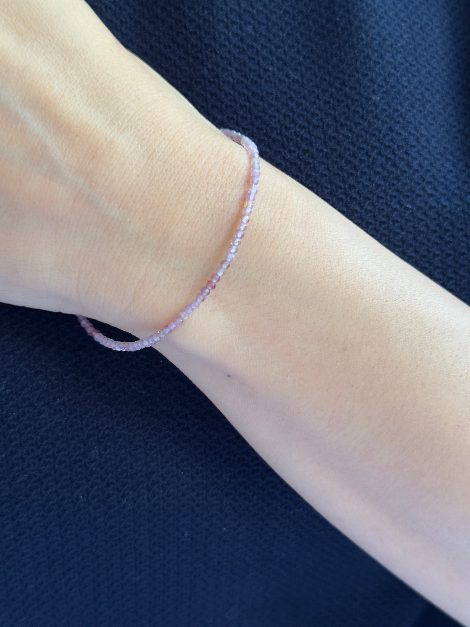 Pink Spinel Faceted Beads, 18 cm – view 3 of 3