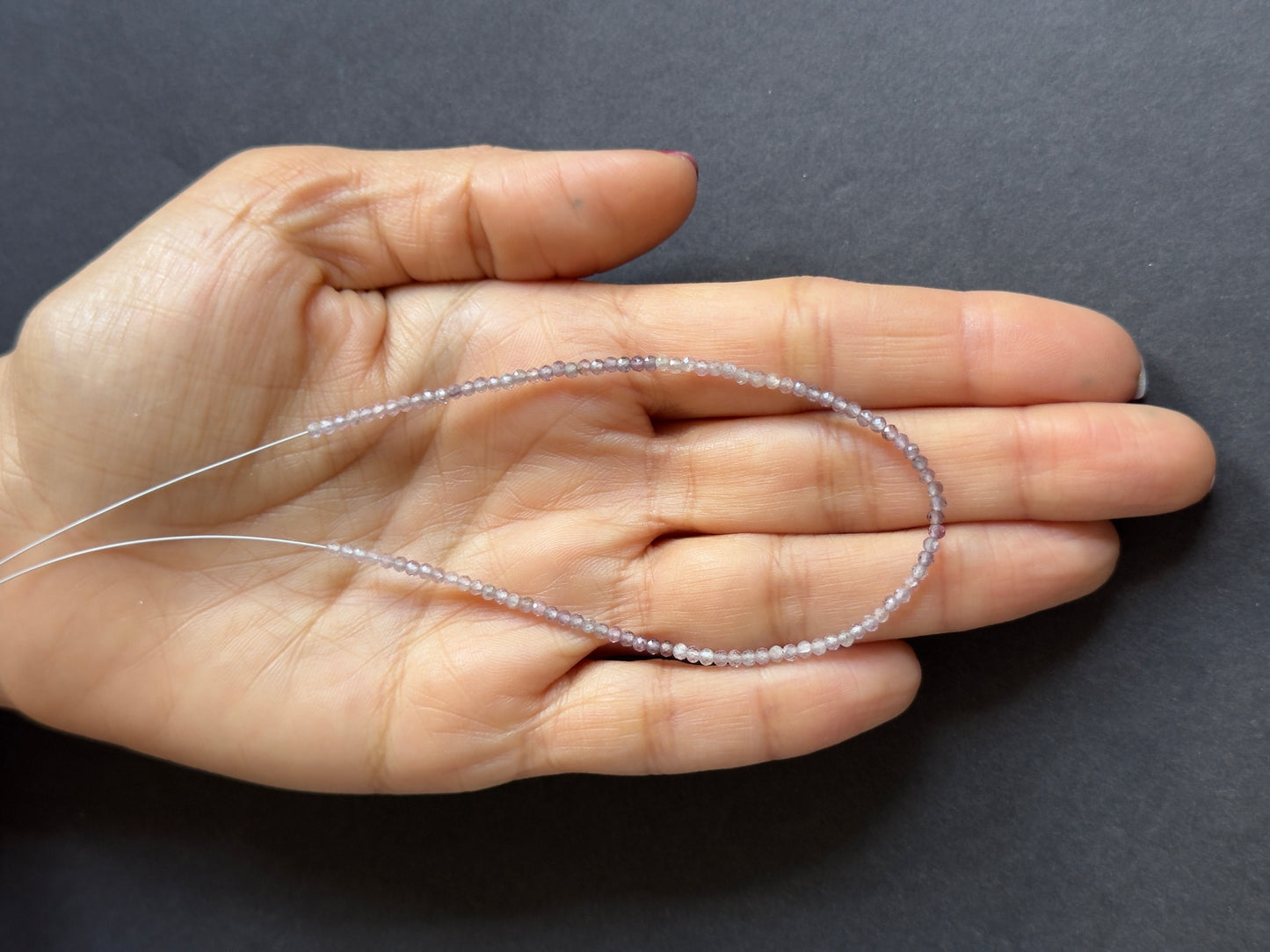 Refined Beauty ! Spinel Round fac. in delicate Rosa Tones