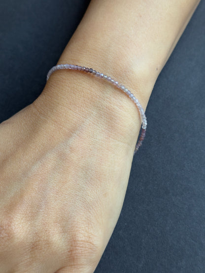 Spinel Round Faceted Beads, 18 cm – view 2 of 3