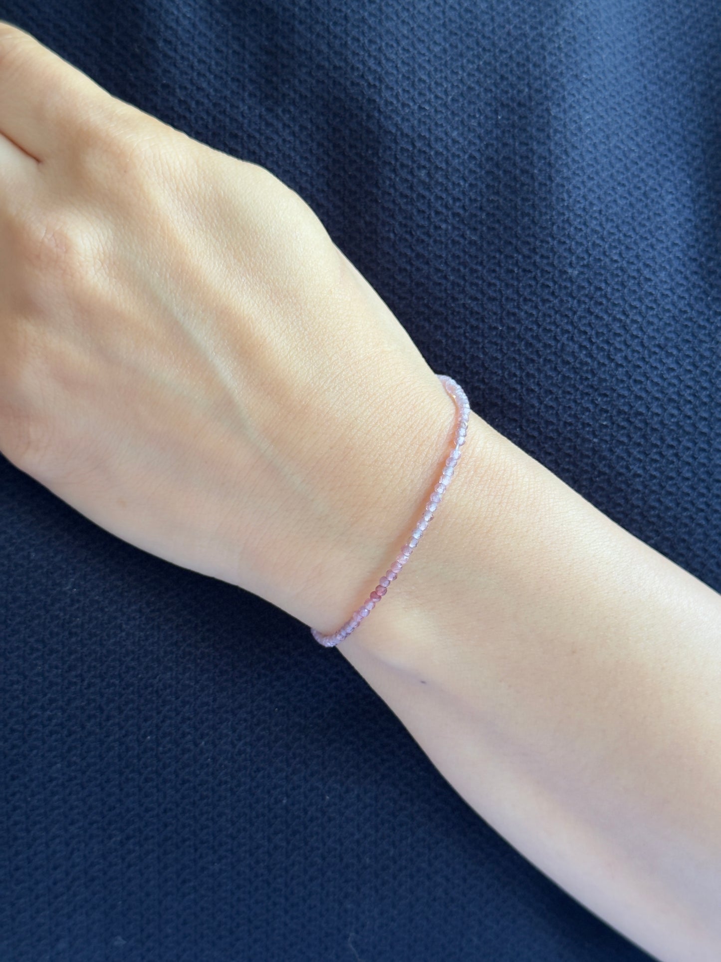 Spinel ! Each bead glimmers softly, bringing a graceful charm to your designs.