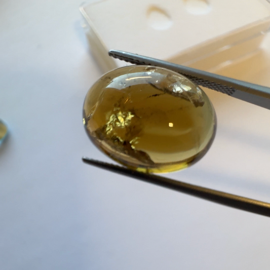 Nature's Artistry at its finest! Tourmaline Cabochon Oval  16,85cts