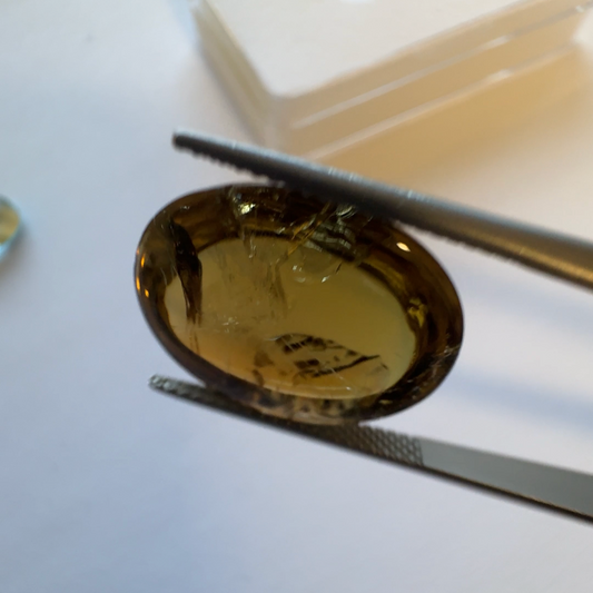 Nature's Artistry at its finest! Tourmaline Cabochon Oval  16,85cts