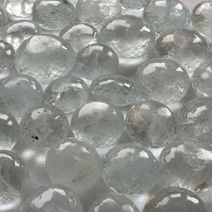 Cornflower Blue Aquamarine Round Drilled Loose Beads, 10 pieces – view 13 of 16