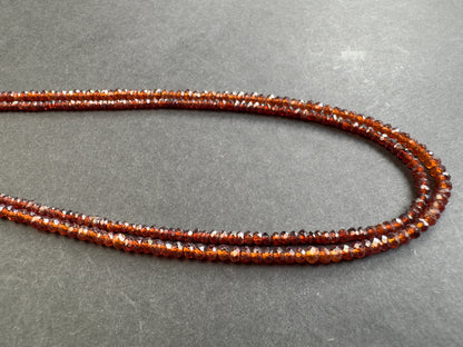 Golden Garnet Rondelle Beads – view 1 of 3