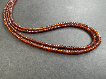Golden Garnet Rondelle Beads – view 2 of 3