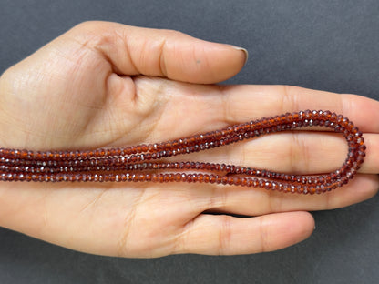 Golden Garnet Rondelle Beads – view 3 of 3