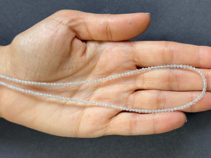 Green Amethyst Round Faceted Beads, 14.65 ct, 43 cm – view 2 of 2