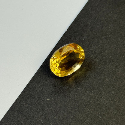 Yellow Citrine Oval Loose Stone, 10.51 ct, 15.8x12.1 mm – view 4 of 4