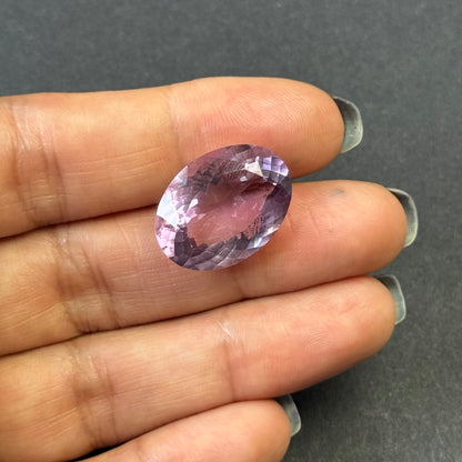 Purple Amethyst Oval Loose Stone, 14.42 ct, 20.0x14.3 mm – view 5 of 5