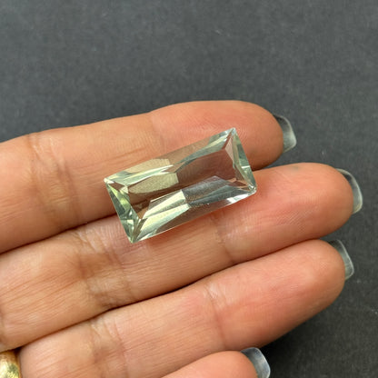 Green Amethyst Rectangular Loose Stone, 17.60 ct, 24.1x12.2 mm – view 4 of 6