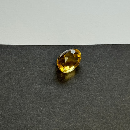 Yellow Citrine Oval Loose Stone, 8.62 ct, 13.6x10.3 mm – view 6 of 6