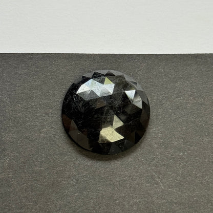 Black Tourmaline Round Faceted Loose Stone, 33.3 ct – view 4 of 4