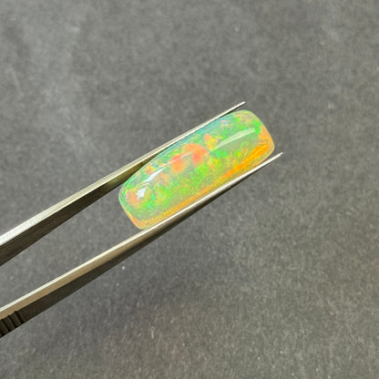 Yellow Opal Rectangular Cabochon, 9.15 ct, 24.1x9.4 mm – view 1 of 5