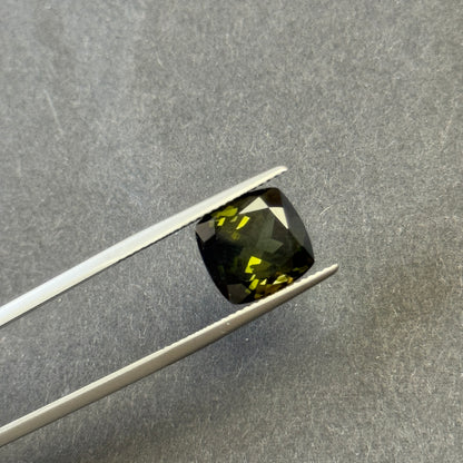 Green Tourmaline Cushion Loose Stone, 6.52 ct, 10.9x10.5 mm – view 1 of 5