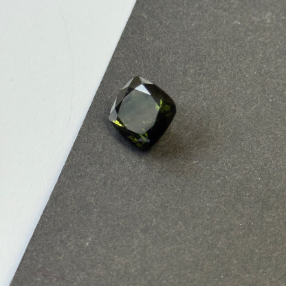 Green Tourmaline Cushion Loose Stone, 6.52 ct, 10.9x10.5 mm – view 5 of 5