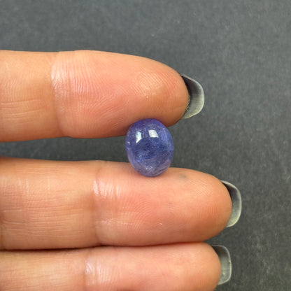 Blue Tanzanite Oval Cabochon, 4.43 ct, 11.1x8.7 mm – view 3 of 5