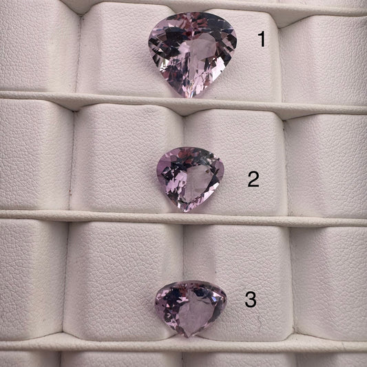 Beautiful Drop Shaped Amethyst in Bright Sparkling Purple