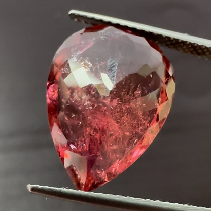 Purple Tourmaline Pear Loose Stone, 8.46 ct, 17.3x12.4 mm – view 3 of 3