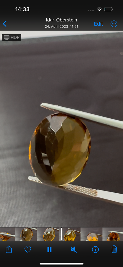 Golden Tourmaline Oval Loose Stone, 13.72 ct, 18x13 mm – view 3 of 3