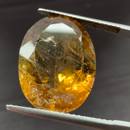 Golden Tourmaline Oval Loose Stone, 15.62 ct, 19x13.7 mm – view 2 of 2