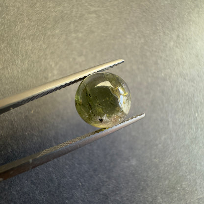 Green Tourmaline Round Cabochon Pair, 5.12 ct – view 4 of 5