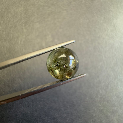 Green Tourmaline Round Cabochon Pair, 5.12 ct – view 2 of 5