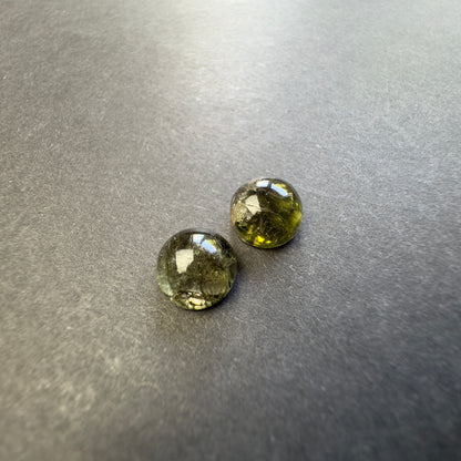 Green Tourmaline Round Cabochon Pair, 5.12 ct – view 5 of 5
