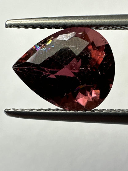Red Tourmaline Pear Loose Stone, 3.56 ct, 11.0x8.8 mm – view 2 of 3