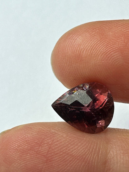 Red Tourmaline Pear Loose Stone, 3.56 ct, 11.0x8.8 mm – view 3 of 3