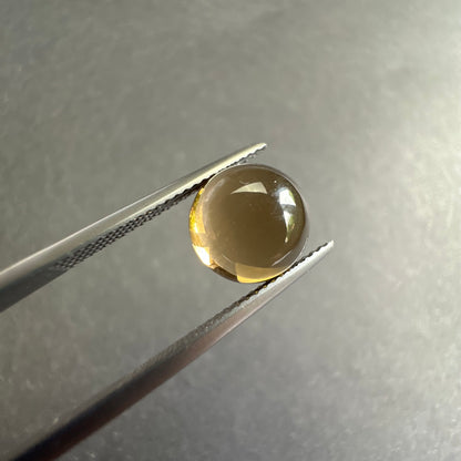 Brown Quartz Round Cabochon, 4.68 ct – view 1 of 3