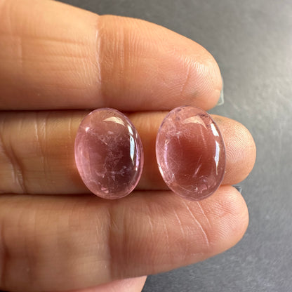 Tourmaline Oval Cabochon Pair, 4.17 ct, 14x10 mm – view 4 of 4