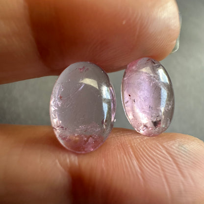 Tourmaline Oval Cabochon Pair, 4.17 ct, 14x10 mm – view 2 of 4