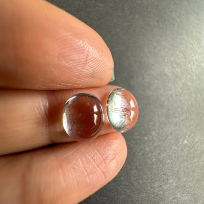 Blue Aquamarine Oval Loose Stone Pair, 5.4 ct, 10x8 mm – view 2 of 3