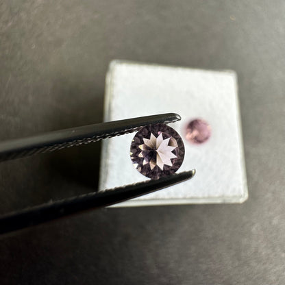 Pink Tourmaline Round Faceted Loose Stone Pair, 0.97 ct – view 1 of 4