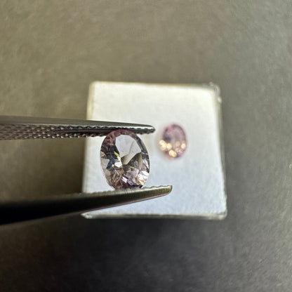 Clear Tourmaline Oval Faceted Loose Stone Pair, 1.40 ct, 7x5 mm – view 2 of 3