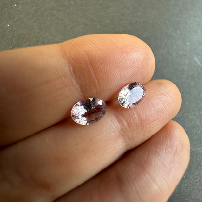 Clear Tourmaline Oval Faceted Loose Stone Pair, 1.40 ct, 7x5 mm – view 3 of 3