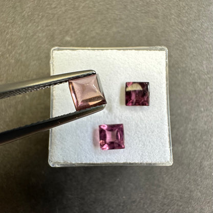 Pink Tourmaline Square Loose Stone – view 4 of 5