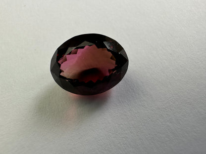 Purple Tourmaline Oval Loose Stone, 7.78 ct, 13.2x10.3 mm – view 3 of 3