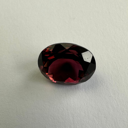 Red Tourmaline Oval Loose Stone, 7.17 ct, 13.2x10.5 mm – view 2 of 3