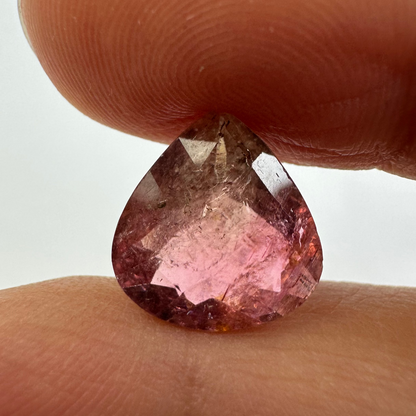 Pink Tourmaline Teardrop Loose Stone, 4.39 ct, 12x11.4 mm – view 3 of 3