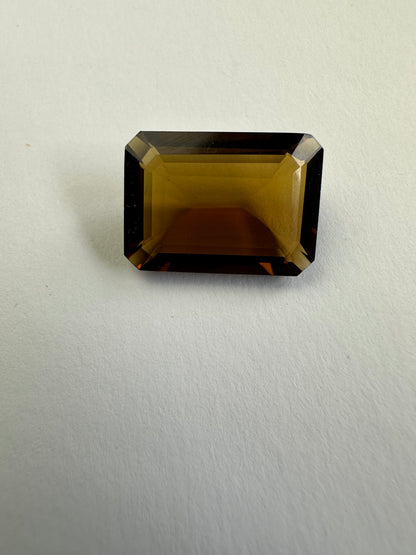 Yellow Tourmaline Rectangular Loose Stone, 11.74 ct, 18x13 mm – view 2 of 3