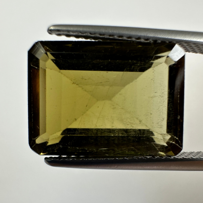 Green Tourmaline Rectangular Loose Stone, 9.54 ct, 14.8x10.8 mm – view 3 of 3