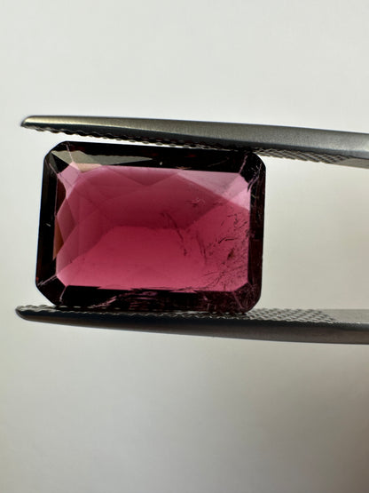 Purple Tourmaline Rectangular Loose Stone, 6.50 ct, 14.1x10.2 mm – view 3 of 7